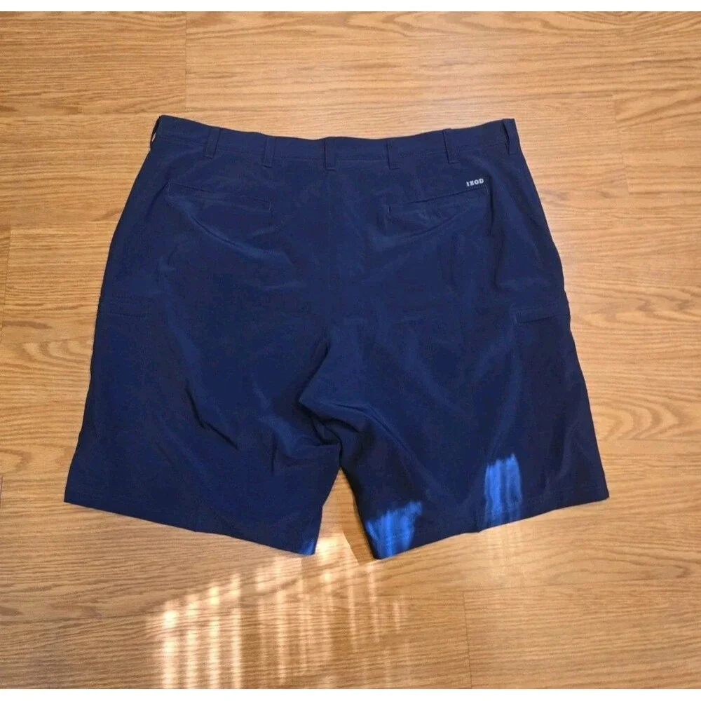 Izod Mens Navy Blue Golf Multi Pocket Cargo Shorts Big & Tall Size 44 (14065)